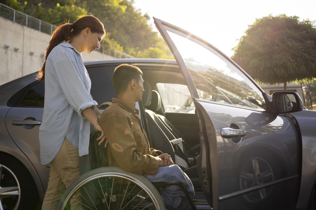 personne en fauteuil roulant